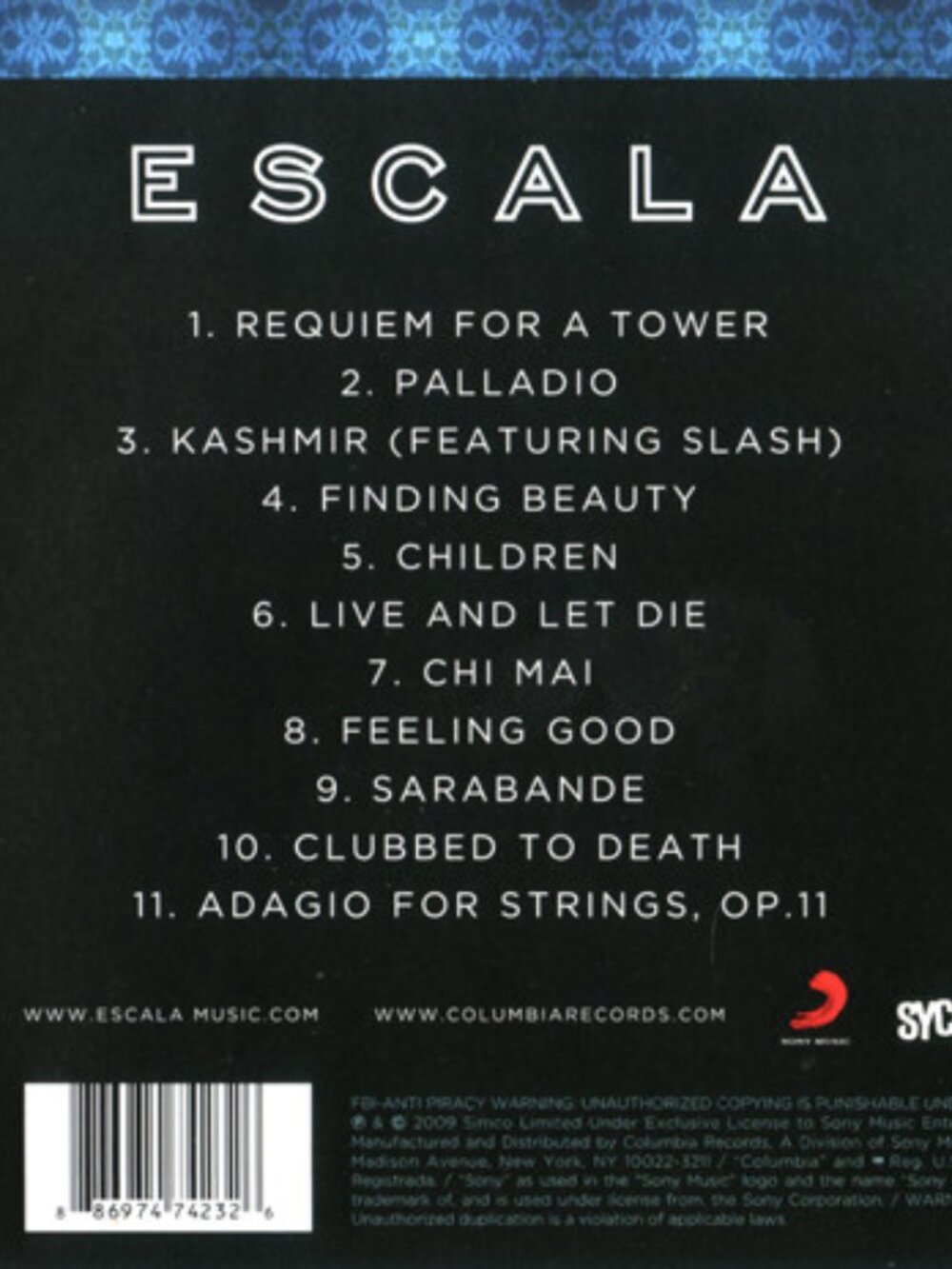 5/$25 ESCALA CD - Picture 2 of 2